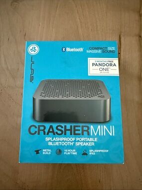 JLab Crasher Mini Portable Bluetooth Speaker — Gray